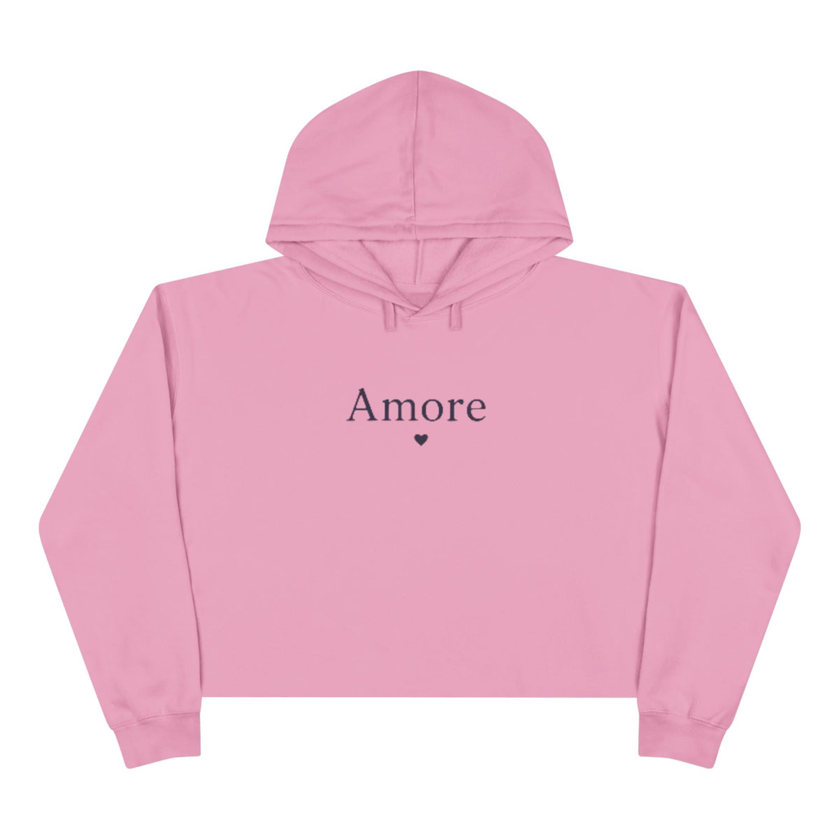 Amore Adult Cropped Hoodie - Pastel “DREAM. BELIEVE. LOVE.” Back