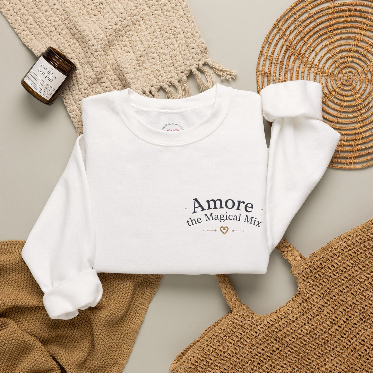 Women's Amore Magical Mix Crewneck Sweatshirt Heart Dreamer Design