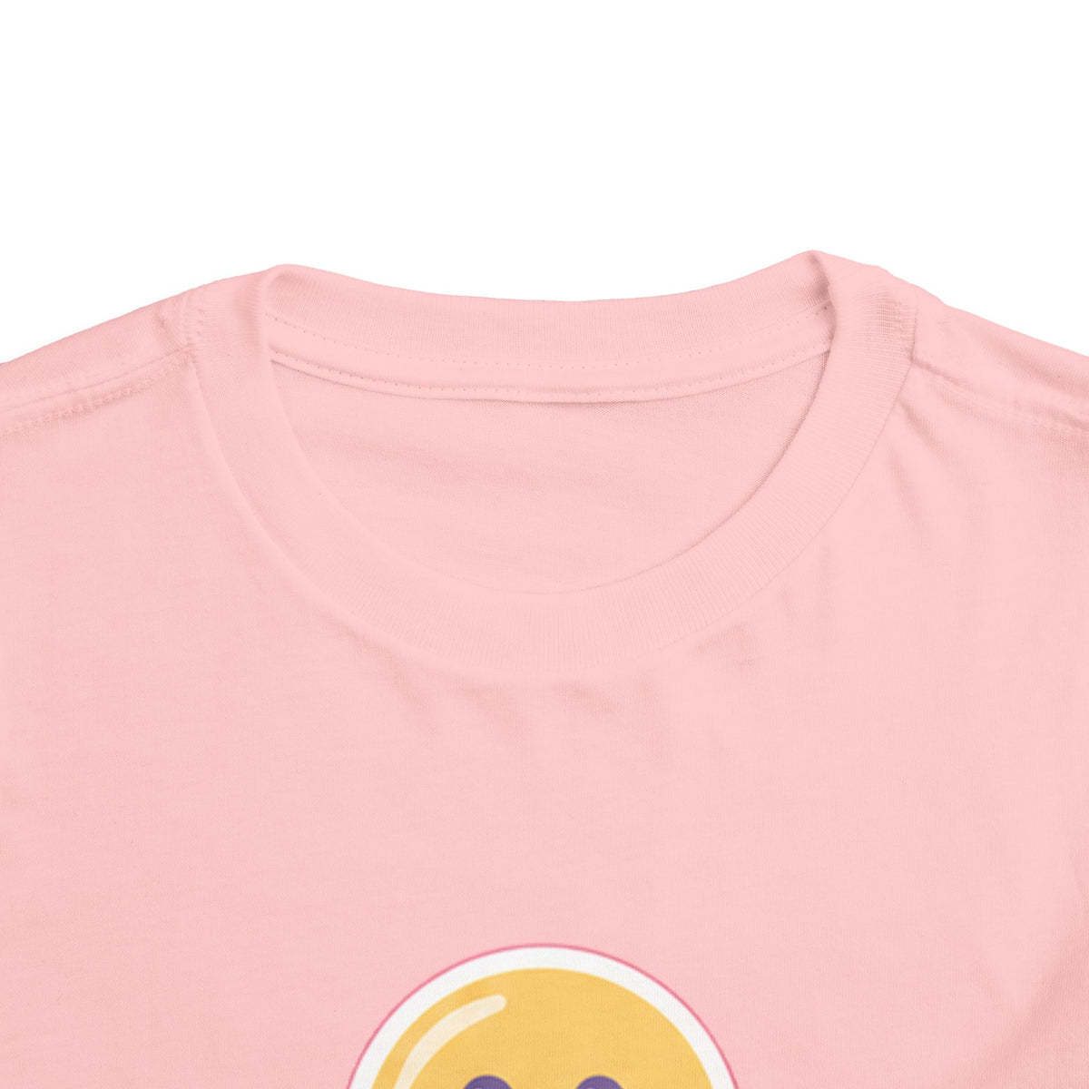 Toddler T-Shirt Smiley Face Be Happy. Be You. Backprint