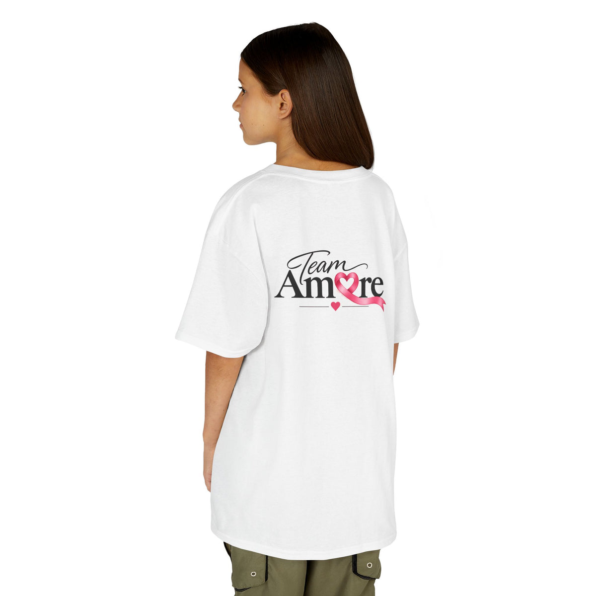 Kids Team Amore Heart Logo (Support Breast Cancer Awareness)