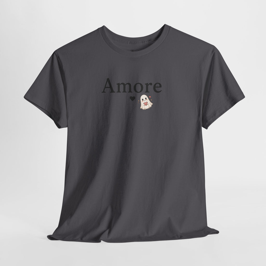 Women's Amore Halloween Icon Palm Trees & Pumpkin Spice Graphic T-Shirt