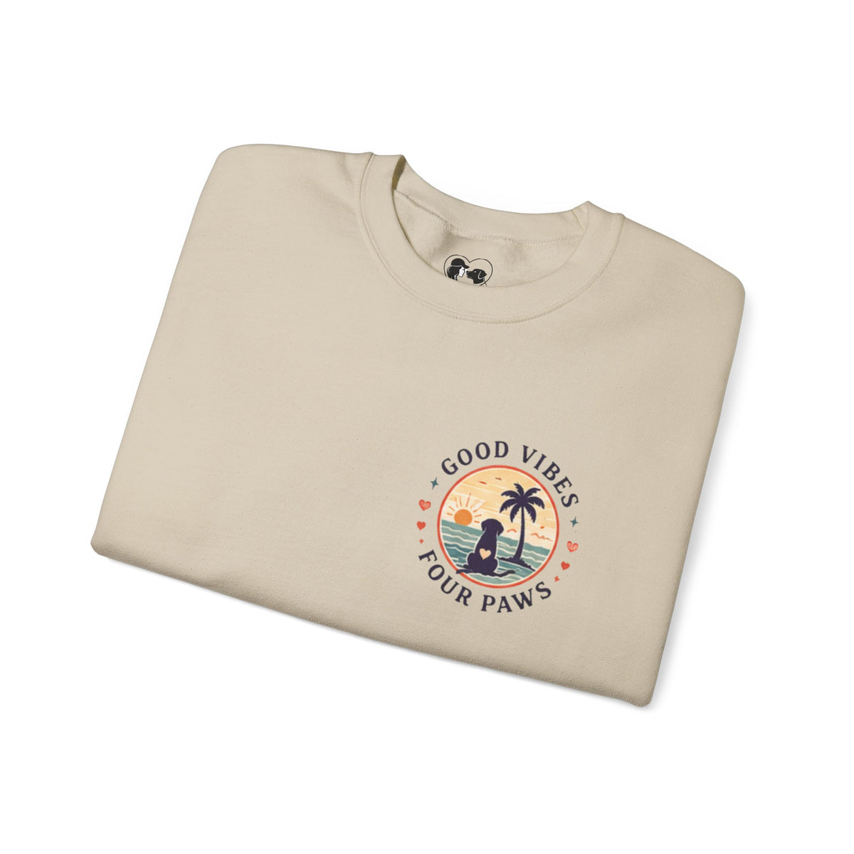 Unisex "Good Vibes" Crewneck Sweatshirt Keep It Simple Retro Camper Van