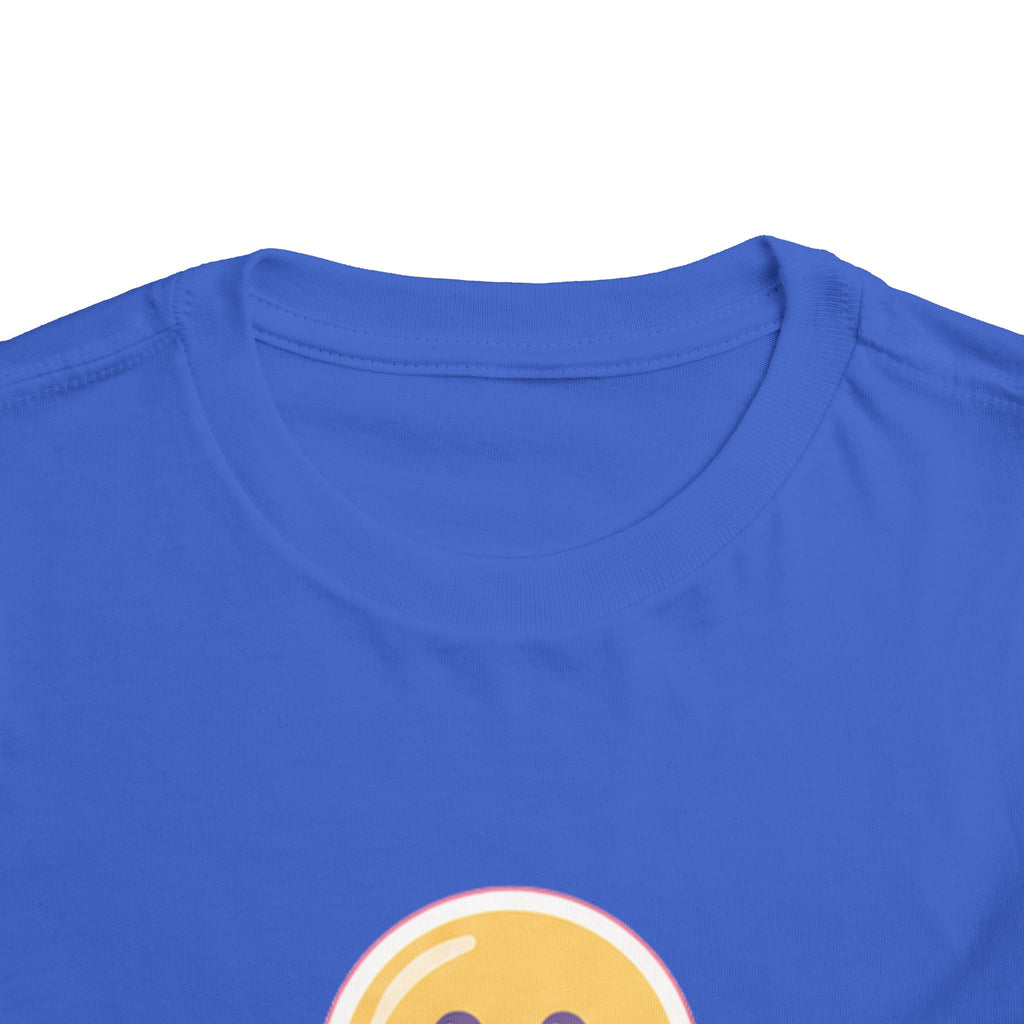 Toddler T-Shirt Smiley Face Be Happy. Be You. Backprint