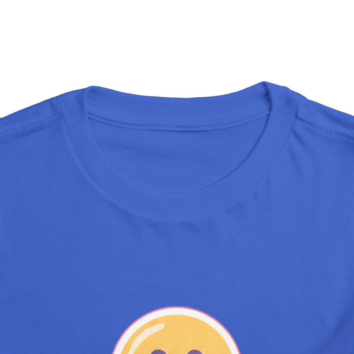 Toddler T-Shirt Smiley Face Be Happy. Be You. Backprint