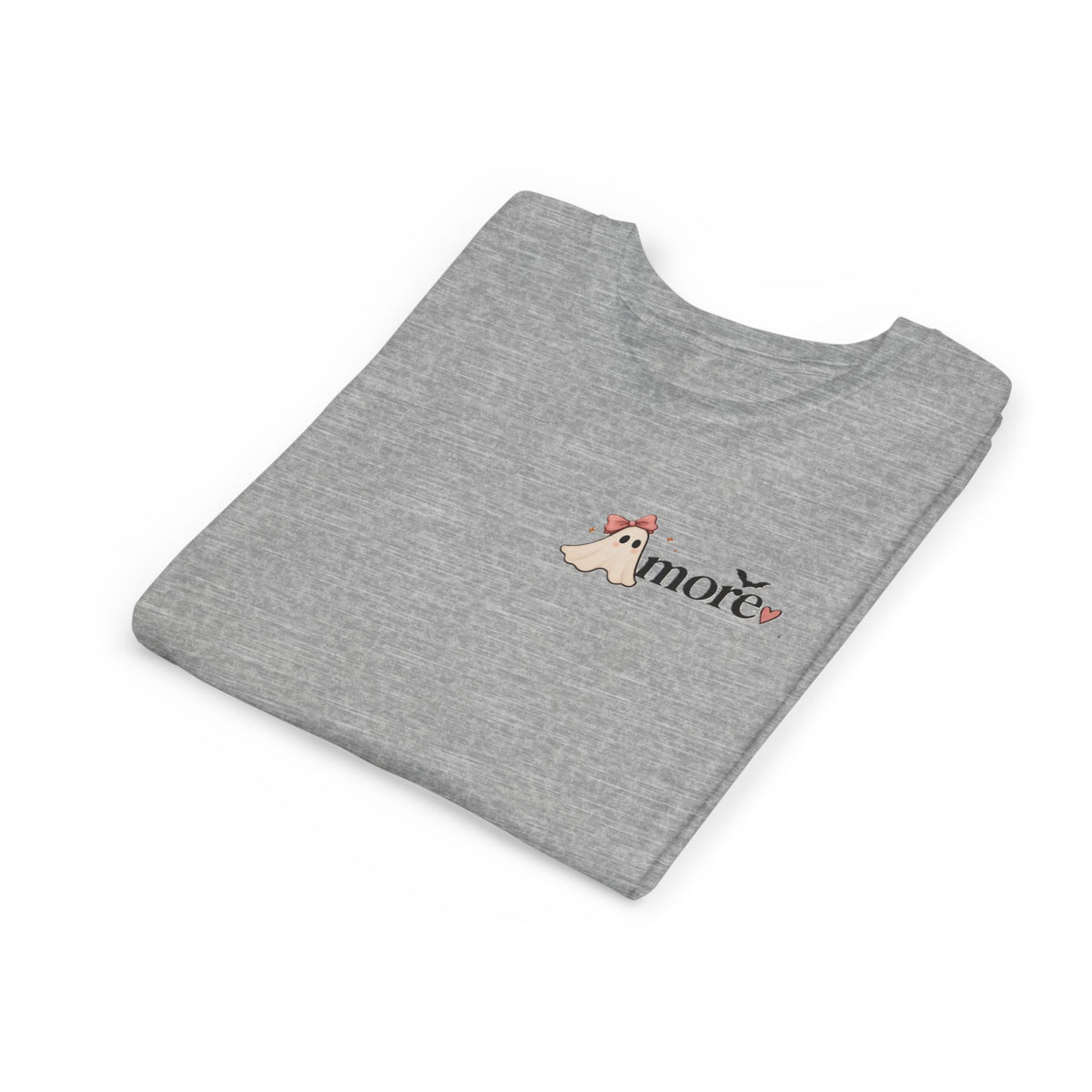 Youth Tee 'Amore' Puppy Ghost Graphic Shirt (Boo-tiful Pup Back)