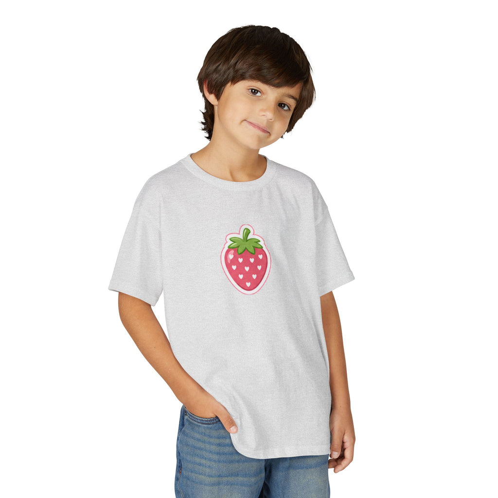 Kids Strawberry Fruit T-Shirt Amore Puppy Graphic