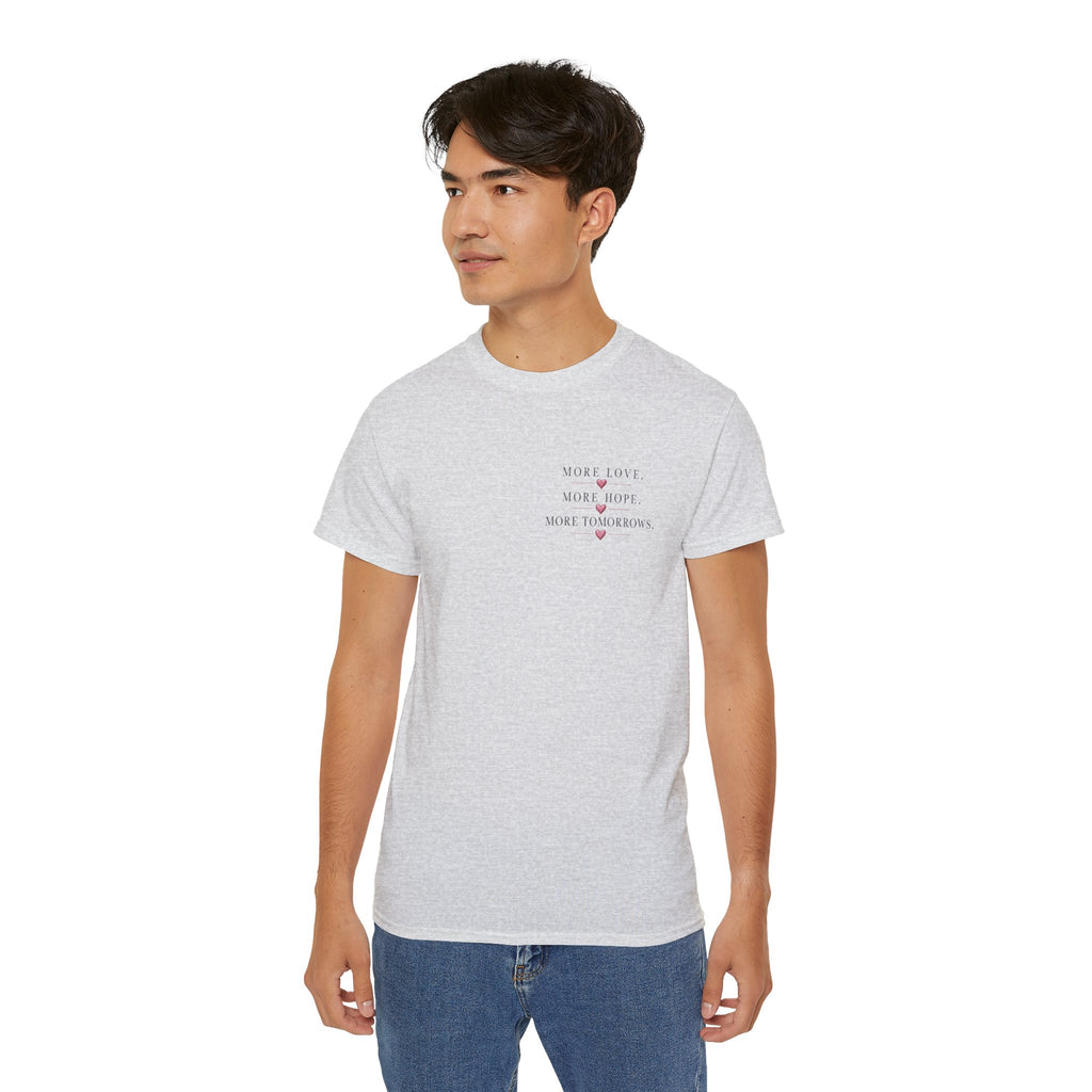 Team Amore Tee — "More Love, More Hope, More Tomorrow" Breast Cancer Awareness Shirt