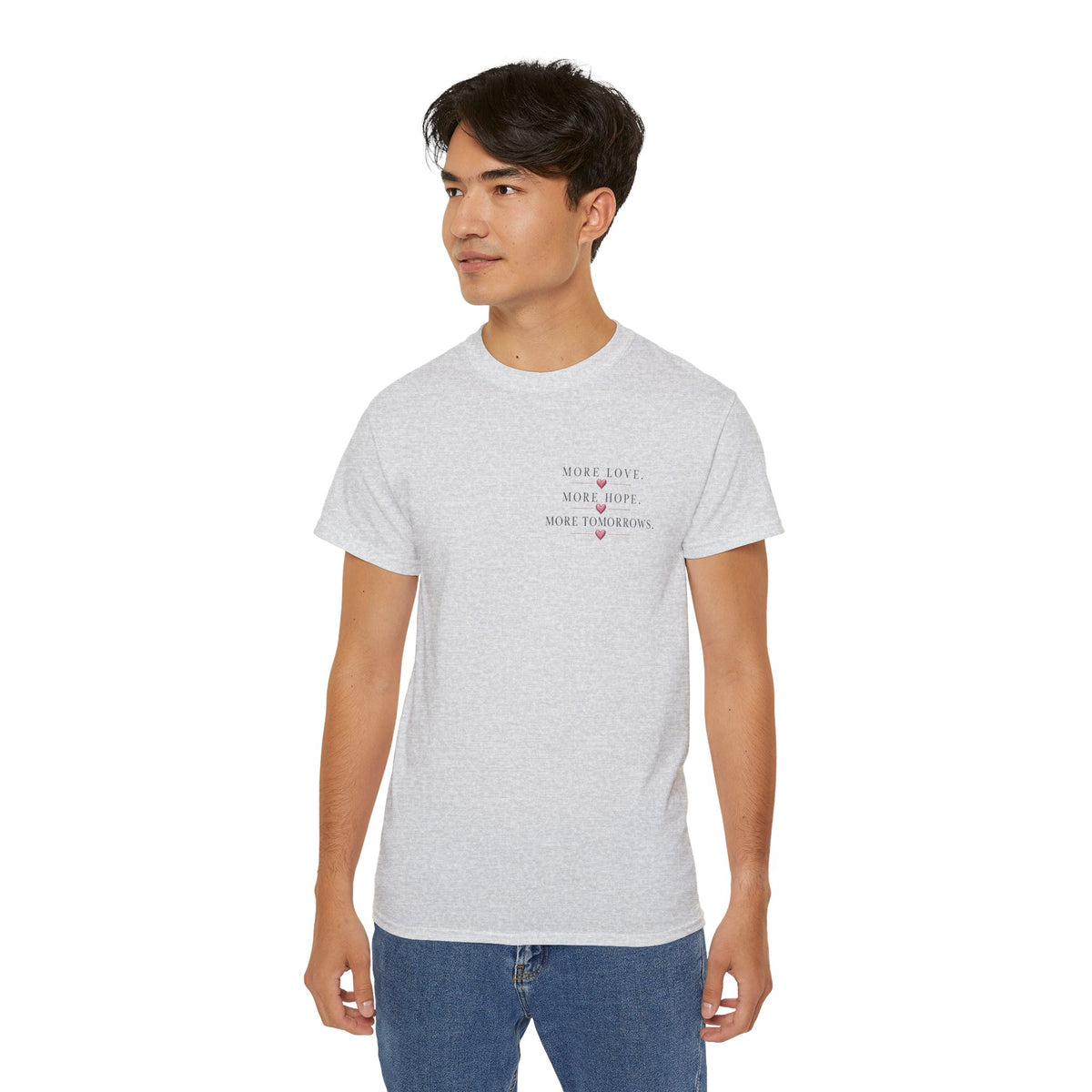 Team Amore Tee — "More Love, More Hope, More Tomorrow" Breast Cancer Awareness Shirt