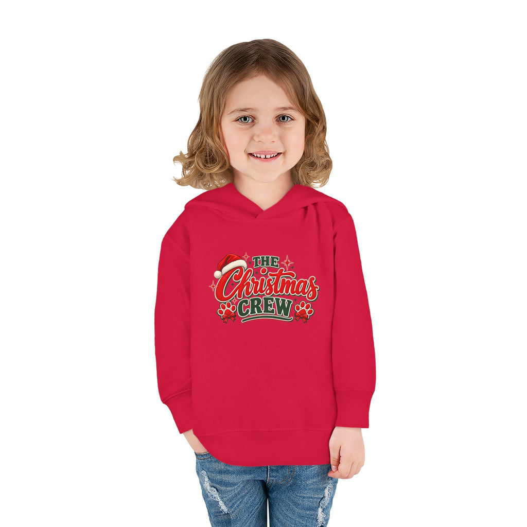Toddler Festive Holiday Hoodie "The Christmas Crew"