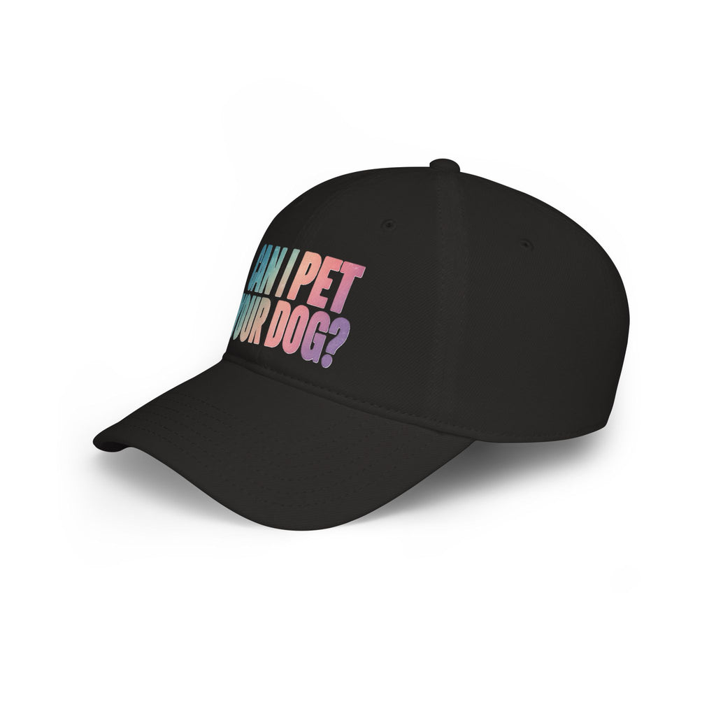 "Can I Pet Your Dog?" Low Profile Baseball Cap – Cute Pet Lover Hat