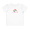 Toddler Rainbow with Heart Clouds T-Shirt