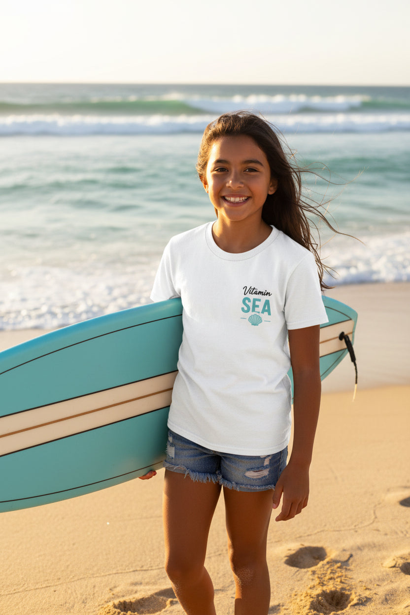 Youth 'Vitamin Sea' Graphic Beachy Kids T-Shirt