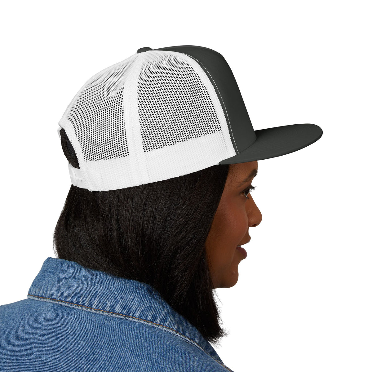 Amore Heart Trucker Hat – Vintage Script Snapback Cap