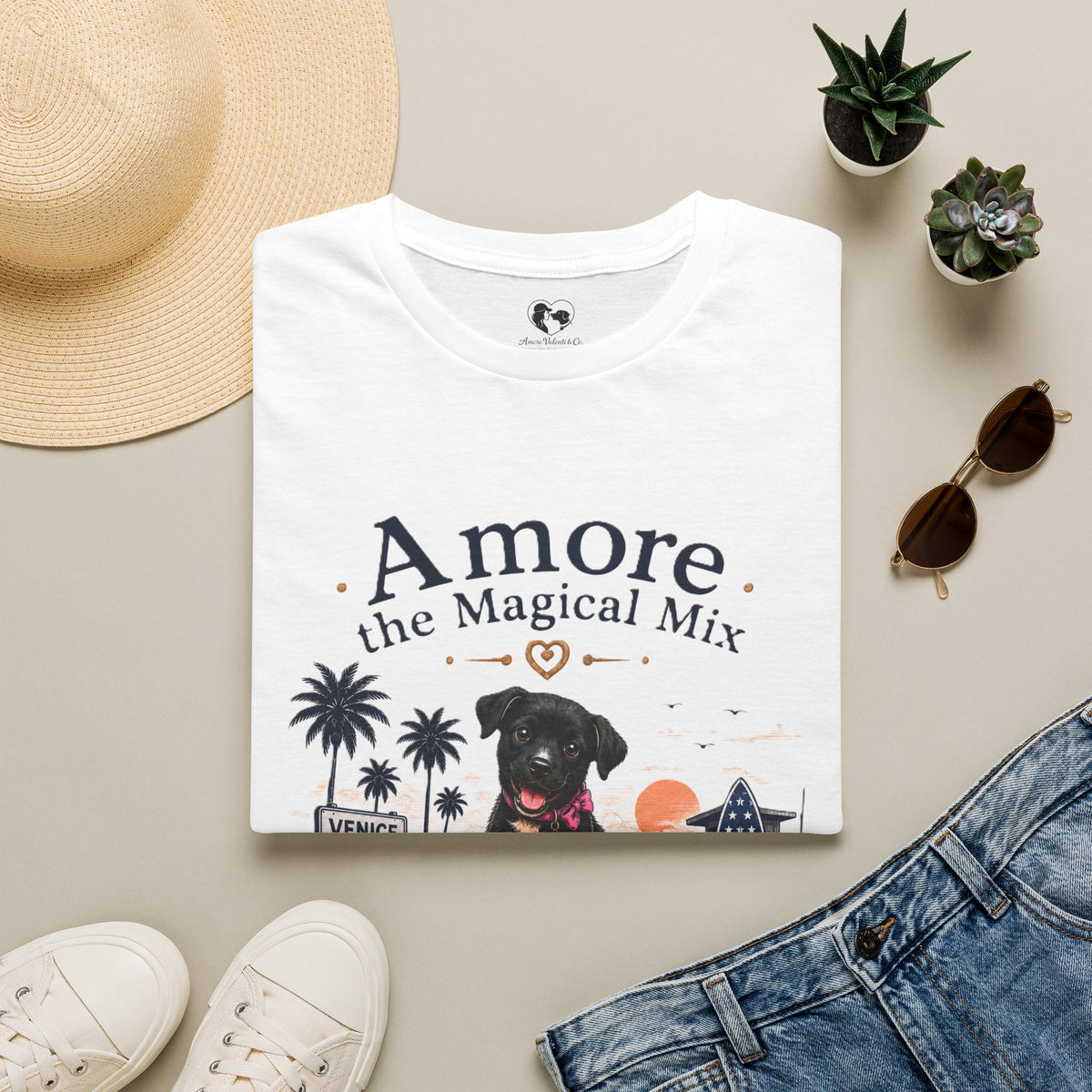 Adult Soccer Cup 2026 Venice Beach T-Shirt "Amore the Magical Mix"