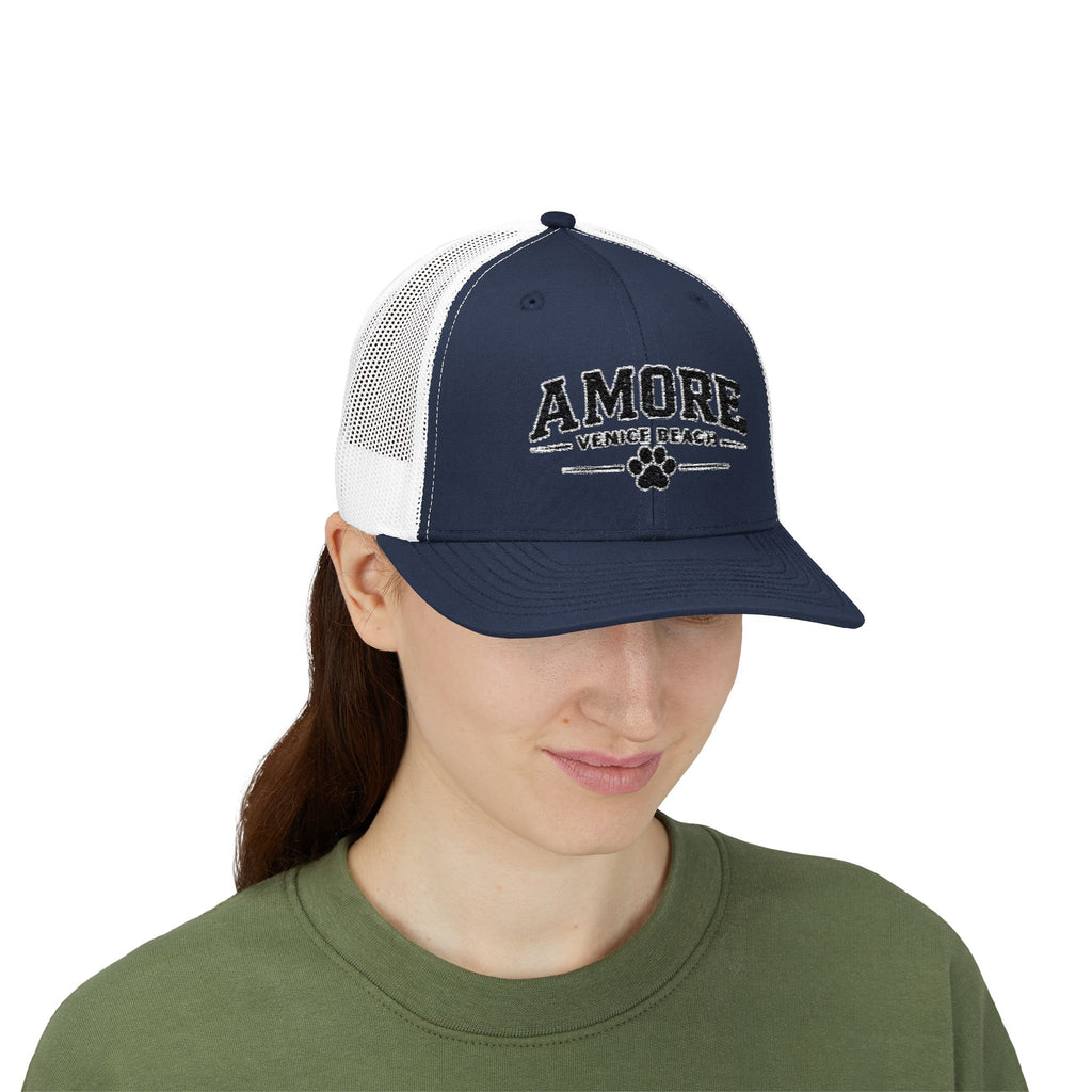 Adult Amore Venice Beach Graphic Trucker Cap | Embroidered Snapback