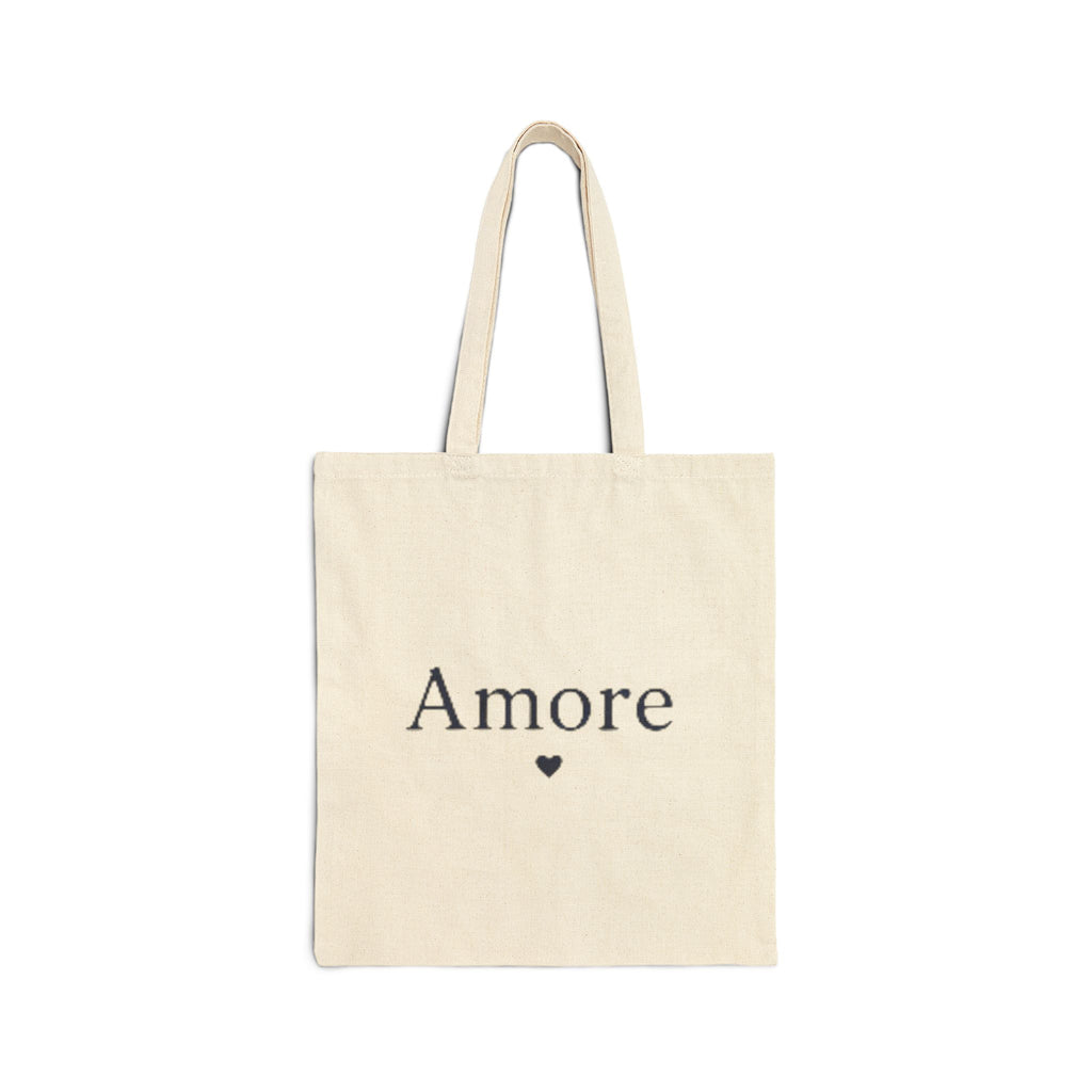 Amore Heart Canvas Tote Bag – Everyday Coastal Essential