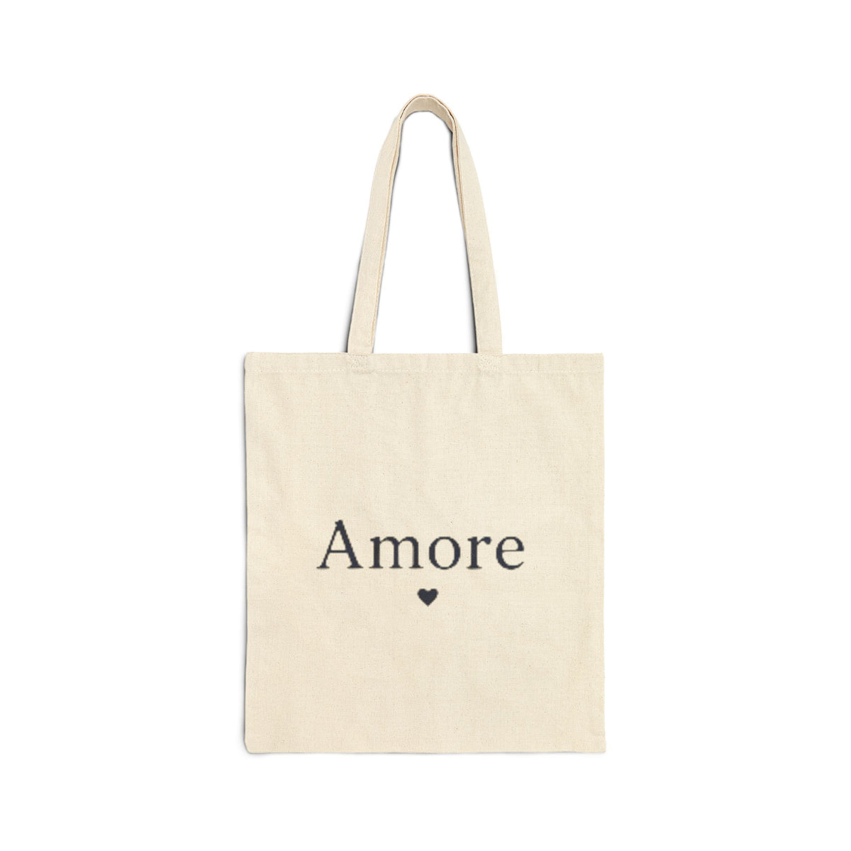 Amore Heart Canvas Tote Bag – Everyday Coastal Essential