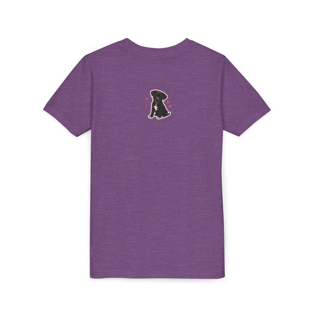 Youth Colorful "Team Amore" with Heart & Puppy Graphic T-Shirt