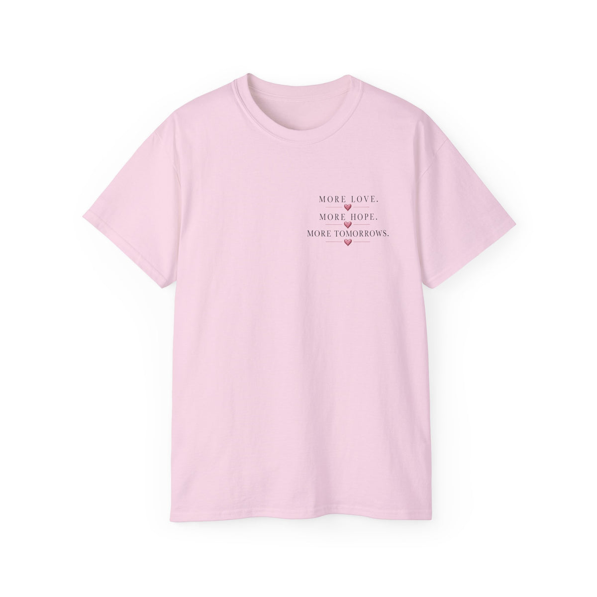 Team Amore Tee — "More Love, More Hope, More Tomorrow" Breast Cancer Awareness Shirt