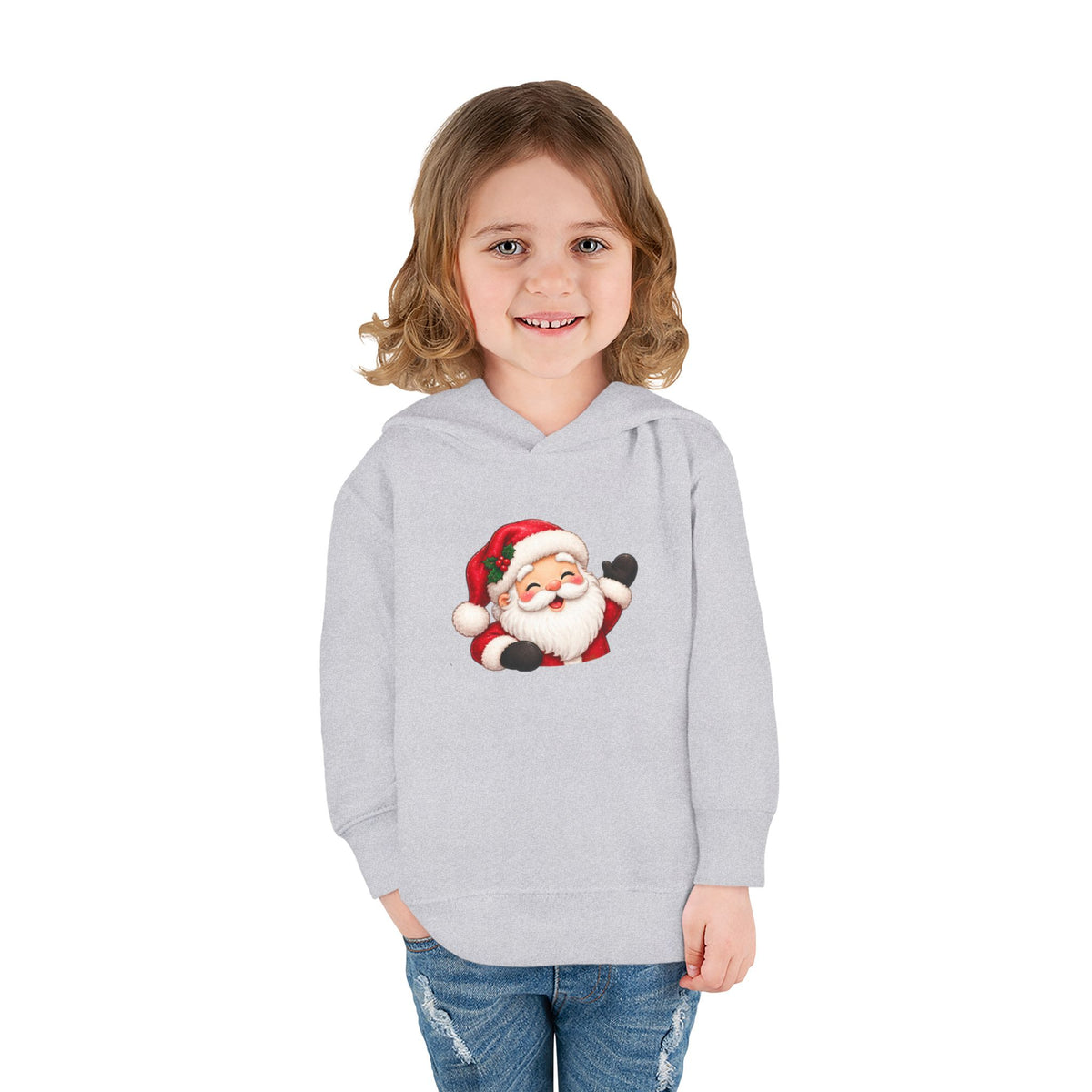 Toddler Hoodie – Holiday Helper Santa Christmas Pullover