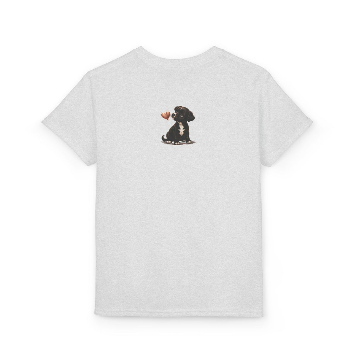 Kids Watermelon Slice T-Shirt with Amore Puppy Back Graphic