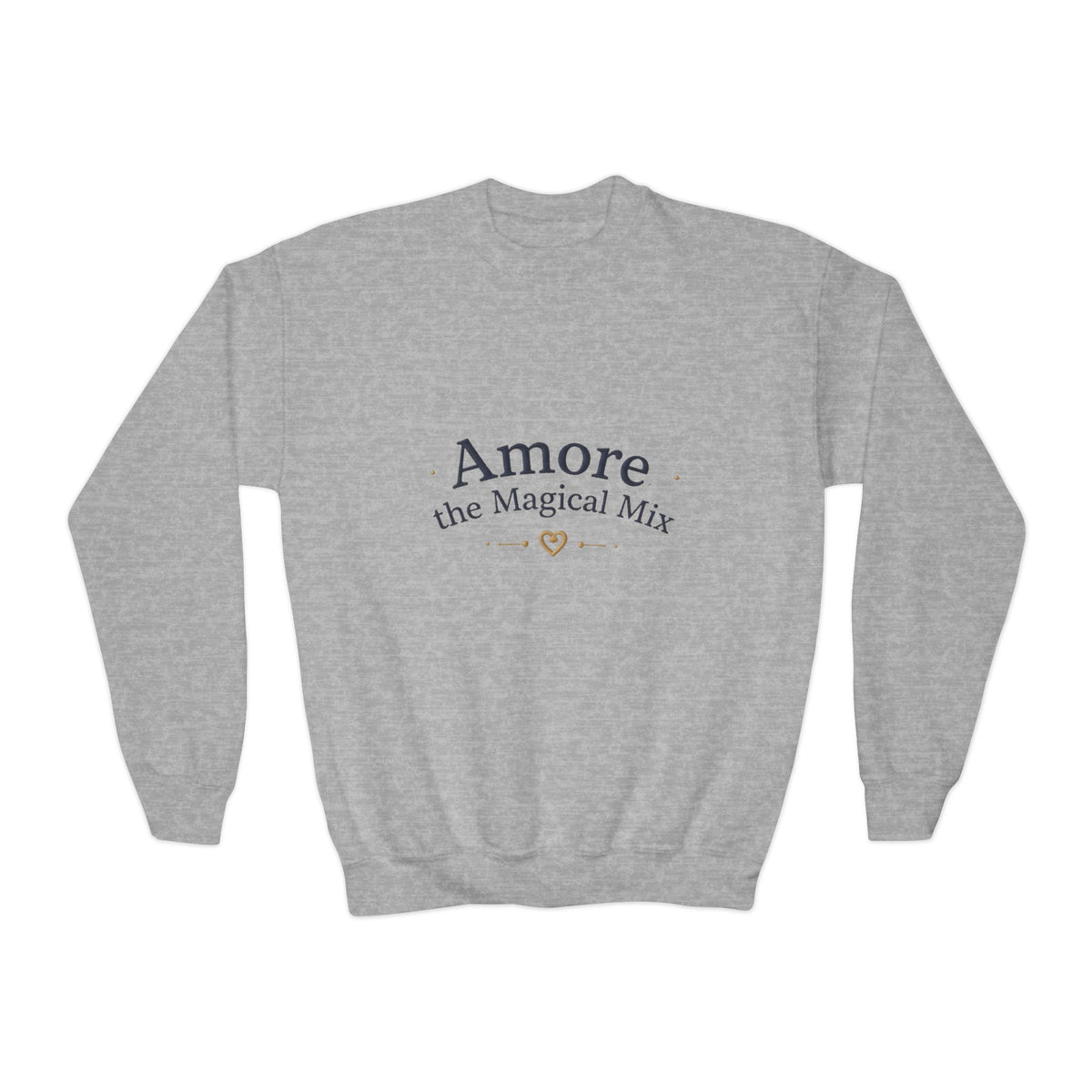 Youth  Amore the Magical Mix Crewneck Sweatshirt Puppy Heart Logo
