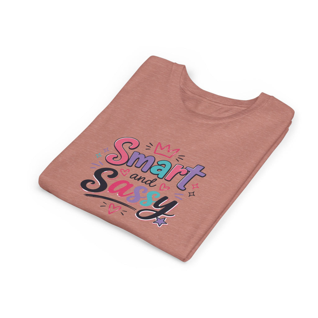 Youth Girls Smart and Sassy Pink & Purple Amore Graphic T-Shirt