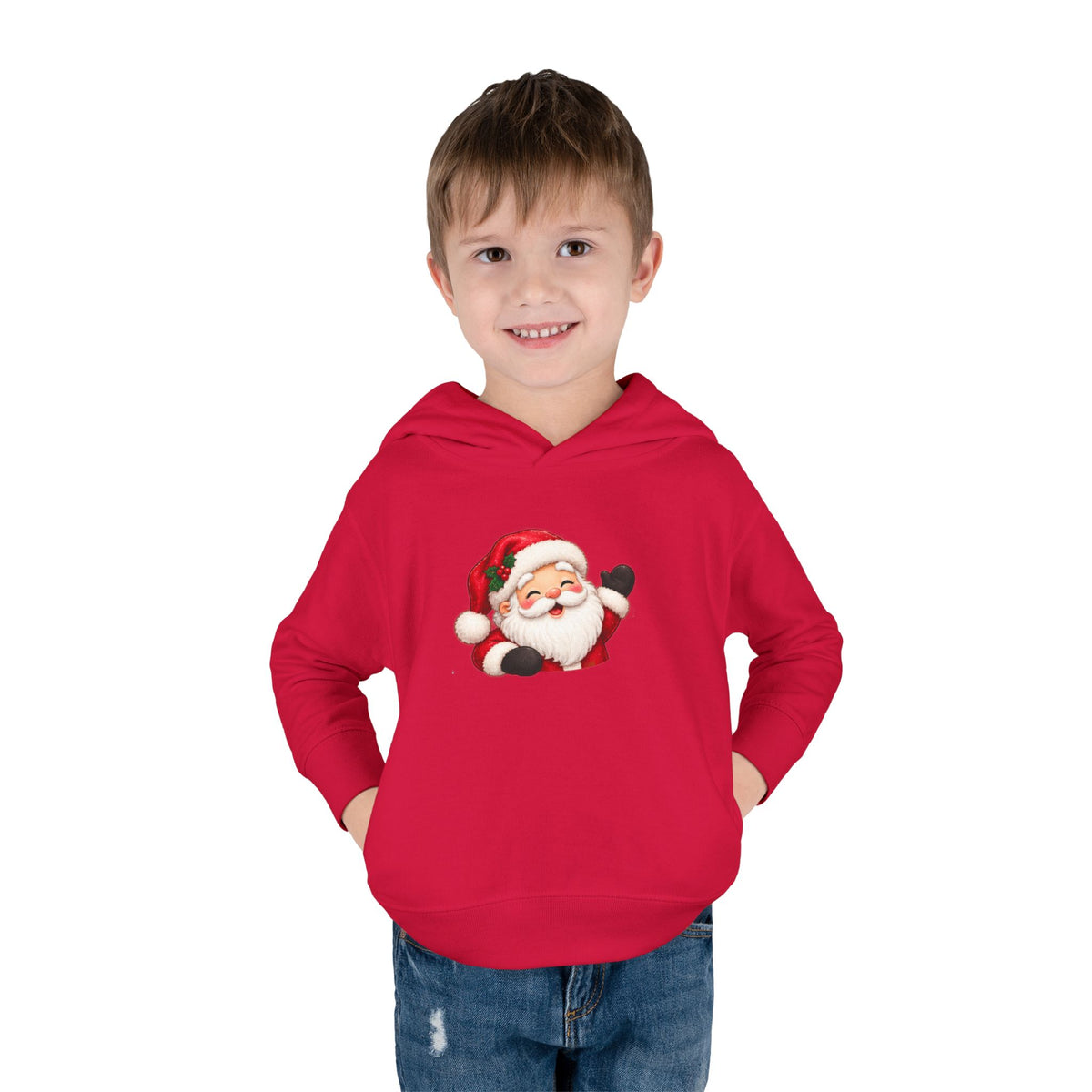 Toddler Hoodie – Holiday Helper Santa Christmas Pullover