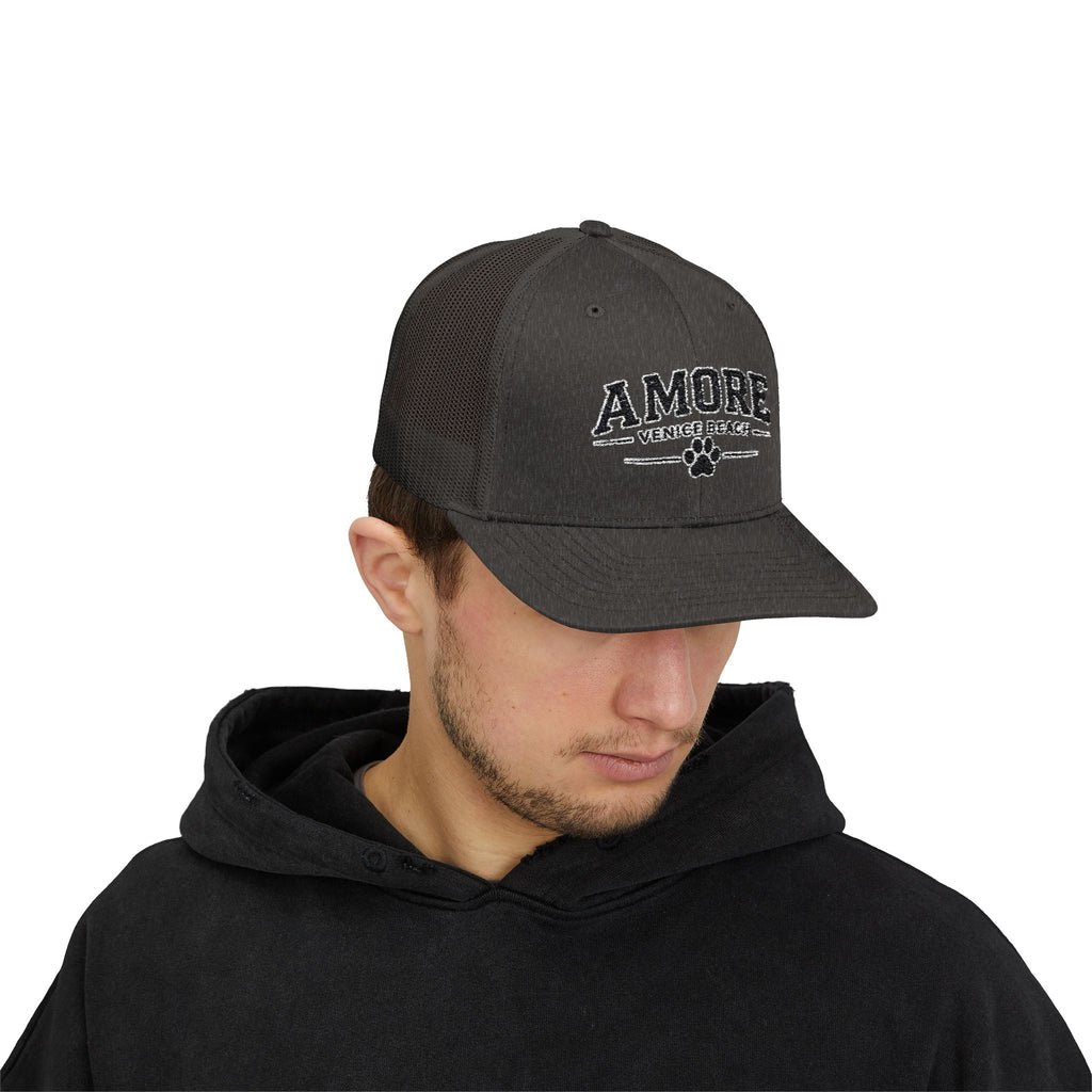 Adult Amore Venice Beach Graphic Trucker Cap | Embroidered Snapback