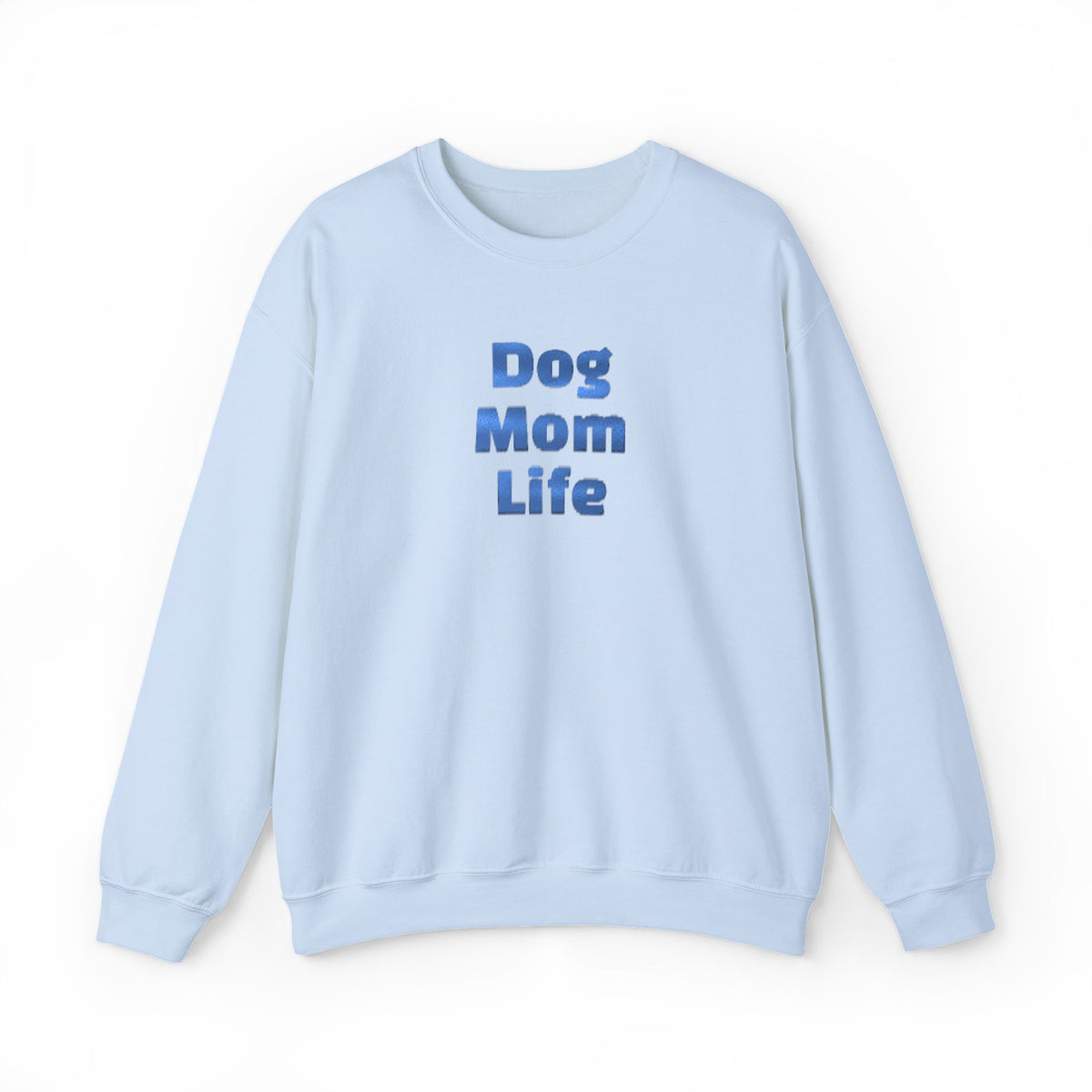 Metallic Dog Mom Life Crewneck Sweatshirt