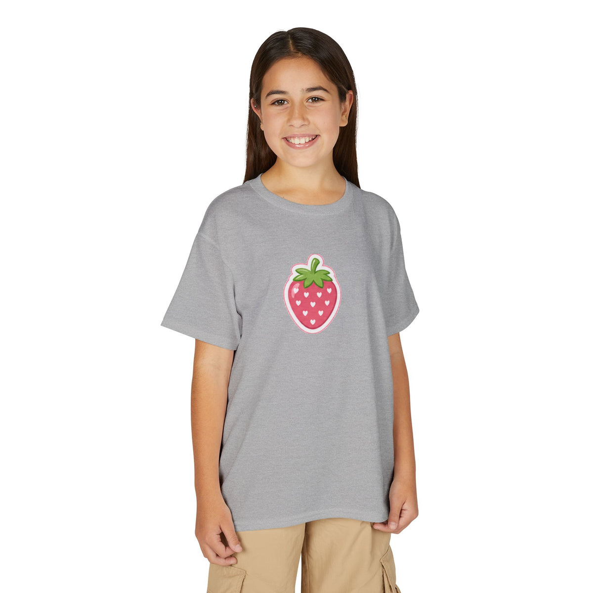 Kids Strawberry Fruit T-Shirt Amore Puppy Graphic