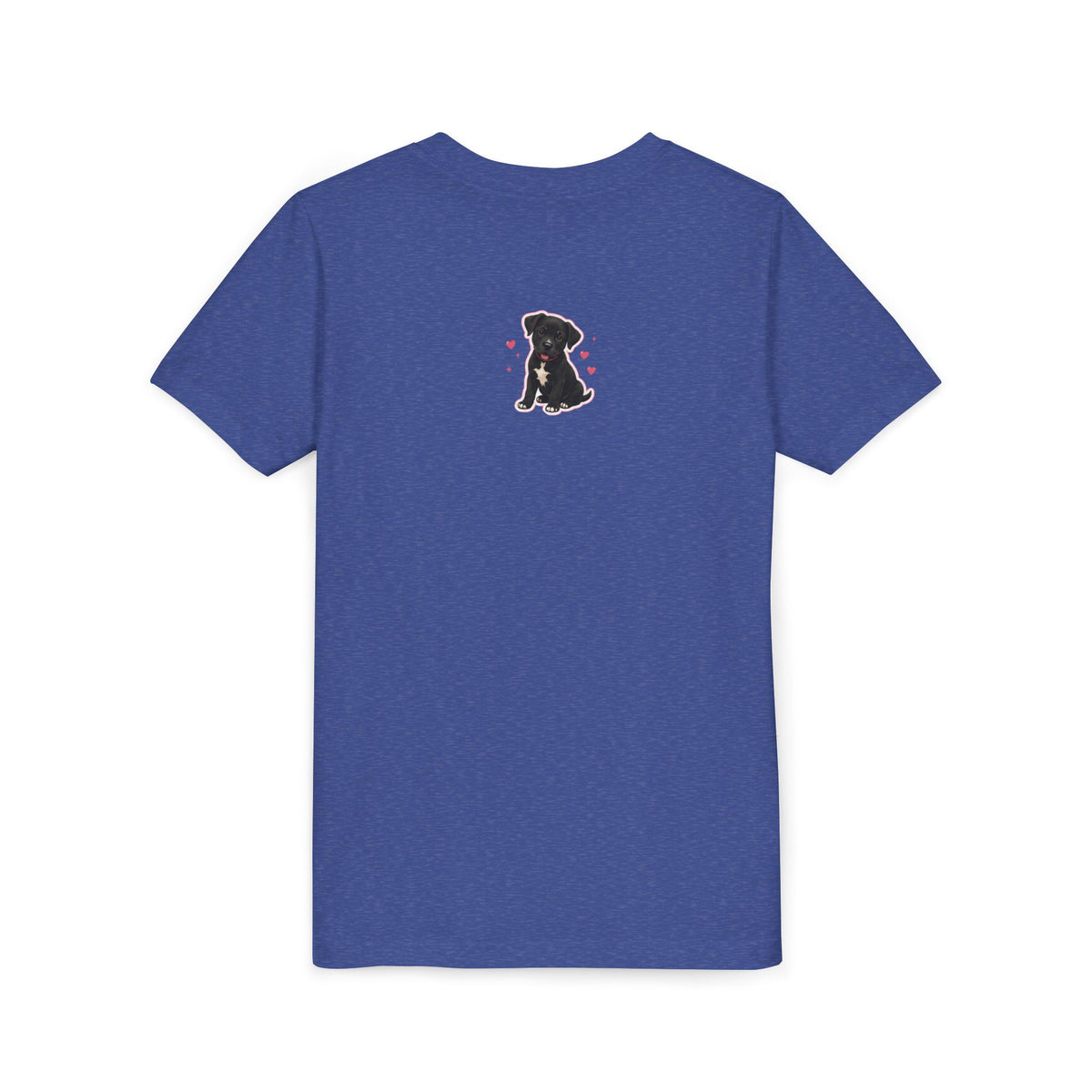 Youth Colorful "Team Amore" with Heart & Puppy Graphic T-Shirt