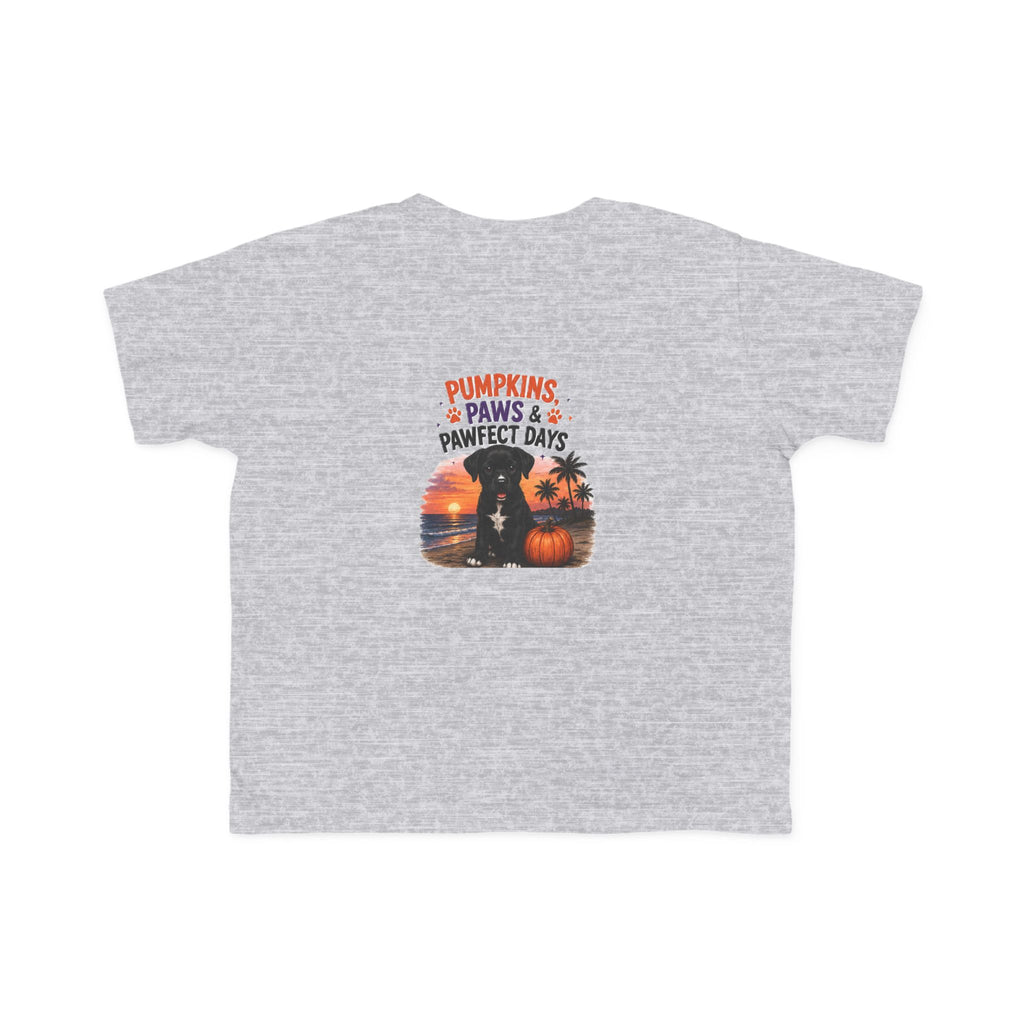 Amore Halloween Pumpkin Beach Sunset Graphic Toddler T-Shirt