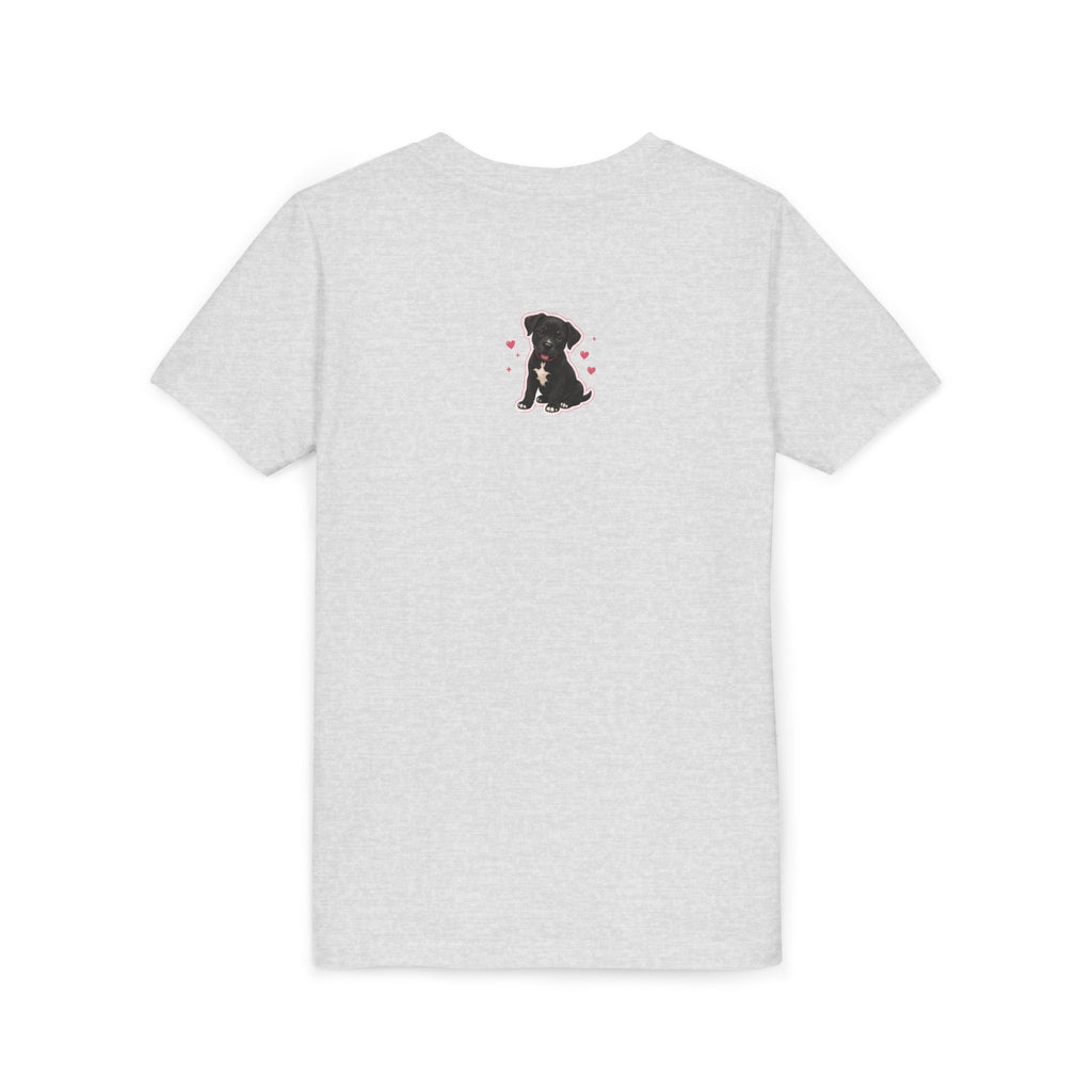Youth Colorful "Team Amore" with Heart & Puppy Graphic T-Shirt