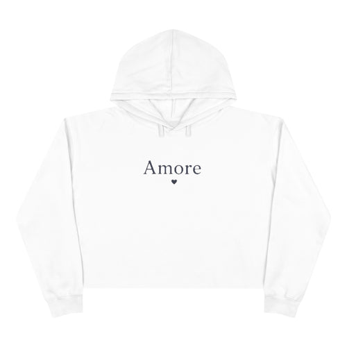 Amore Adult Cropped Hoodie - Pastel “DREAM. BELIEVE. LOVE.” Back