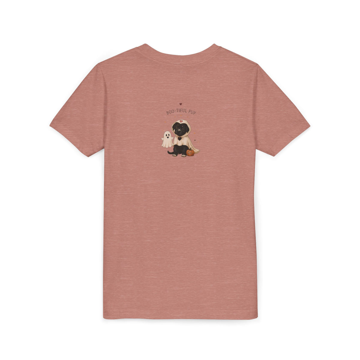 Youth Tee 'Amore' Puppy Ghost Graphic Shirt (Boo-tiful Pup Back)