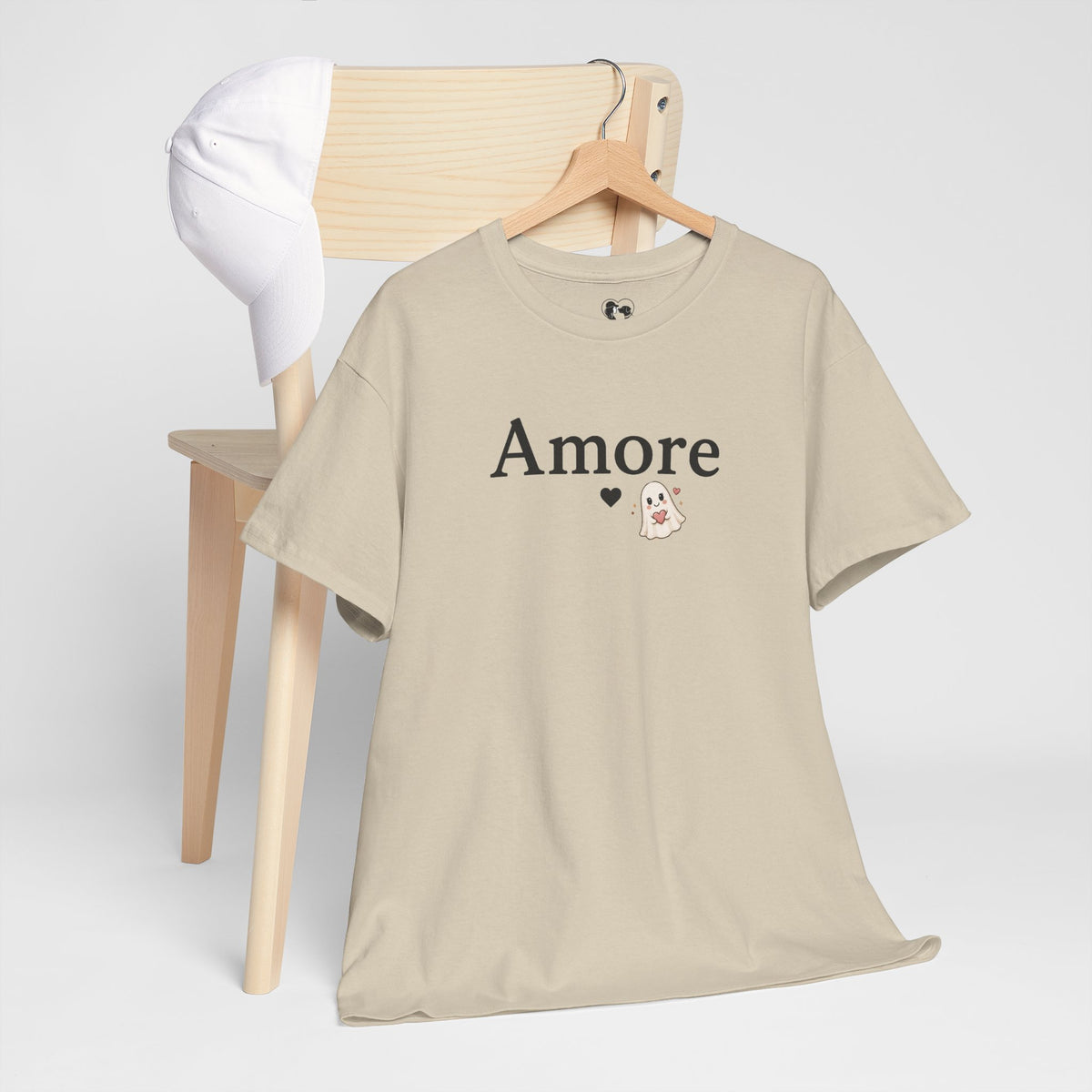 Women's Amore Halloween Icon Palm Trees & Pumpkin Spice Graphic T-Shirt