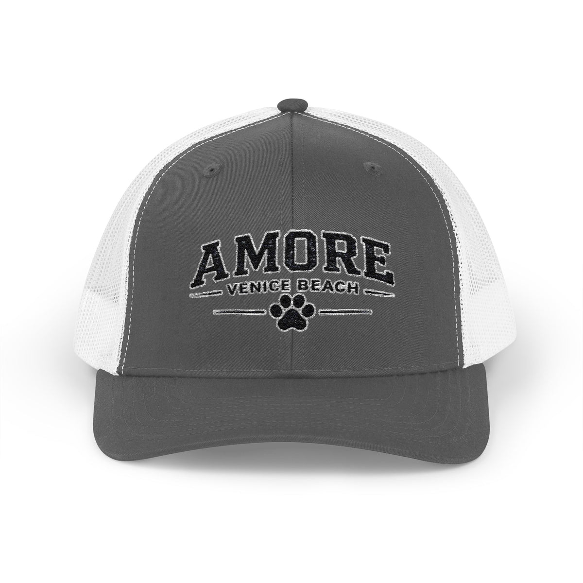 Adult Amore Venice Beach Graphic Trucker Cap | Embroidered Snapback