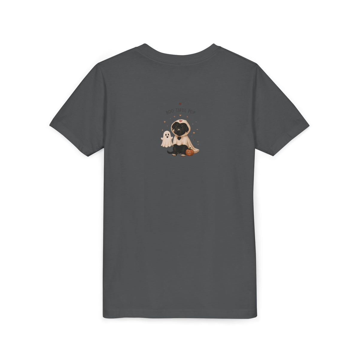 Youth Tee 'Amore' Puppy Ghost Graphic Shirt (Boo-tiful Pup Back)