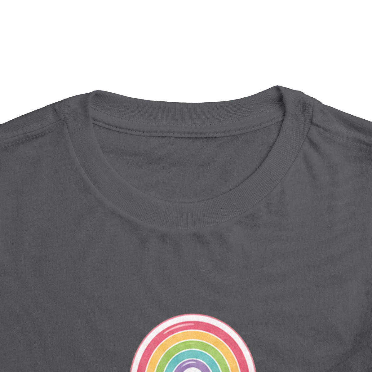 Toddler Rainbow with Heart Clouds T-Shirt