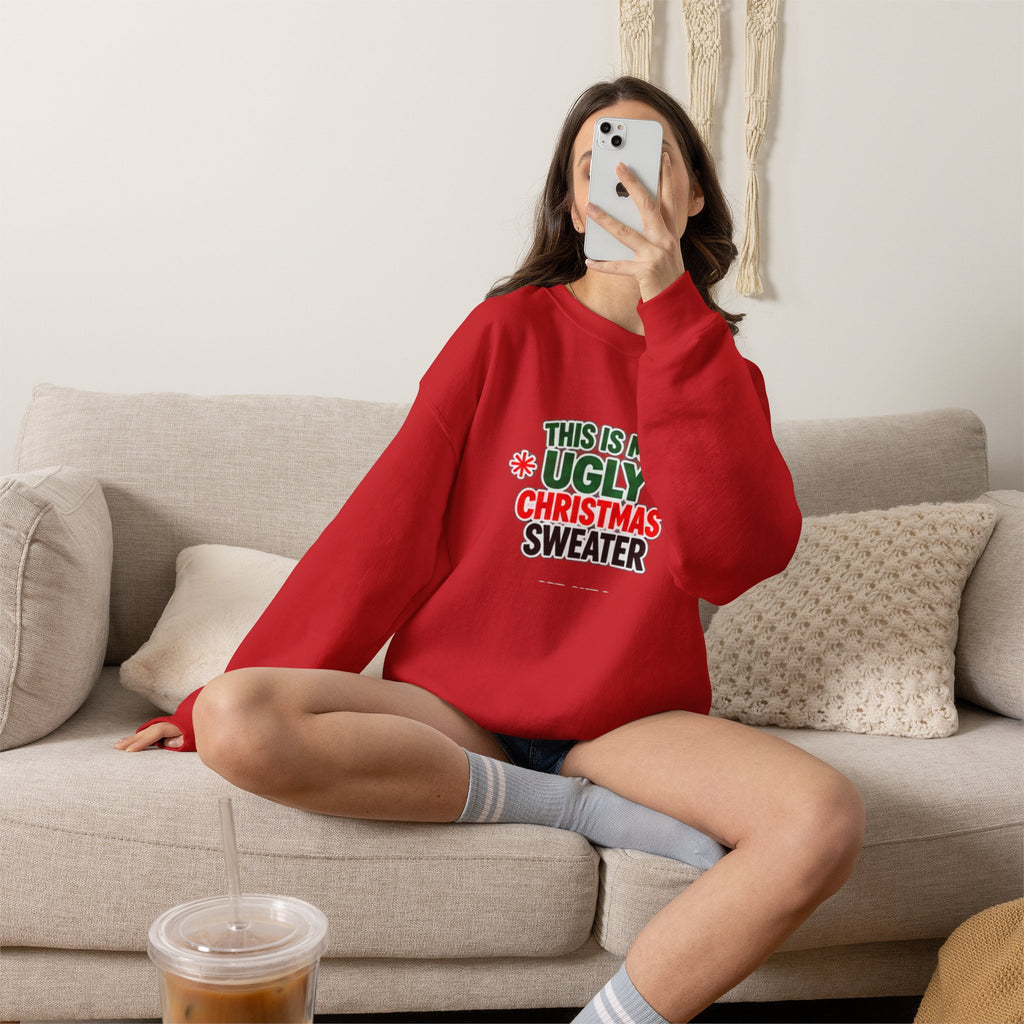 This Is My Ugly Christmas Sweater Crewneck Sweatshirt