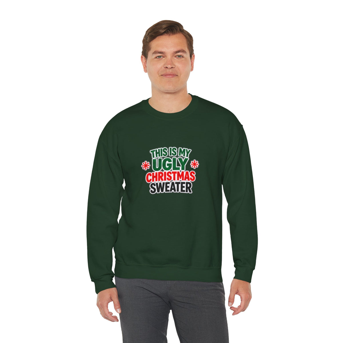 This Is My Ugly Christmas Sweater Crewneck Sweatshirt