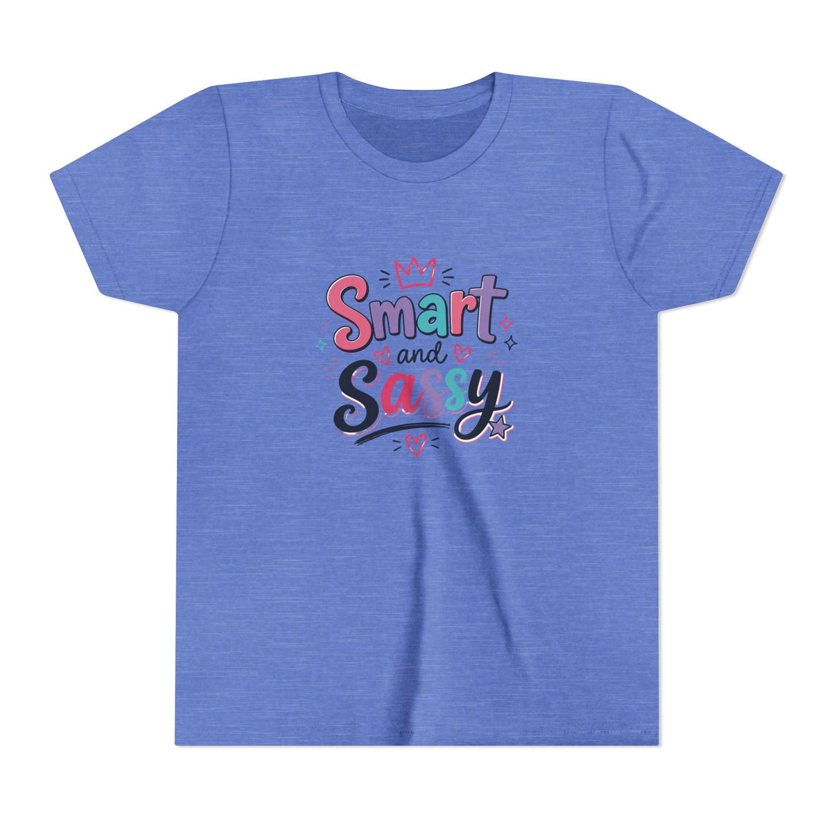 Youth Girls Smart and Sassy Pink & Purple Amore Graphic T-Shirt