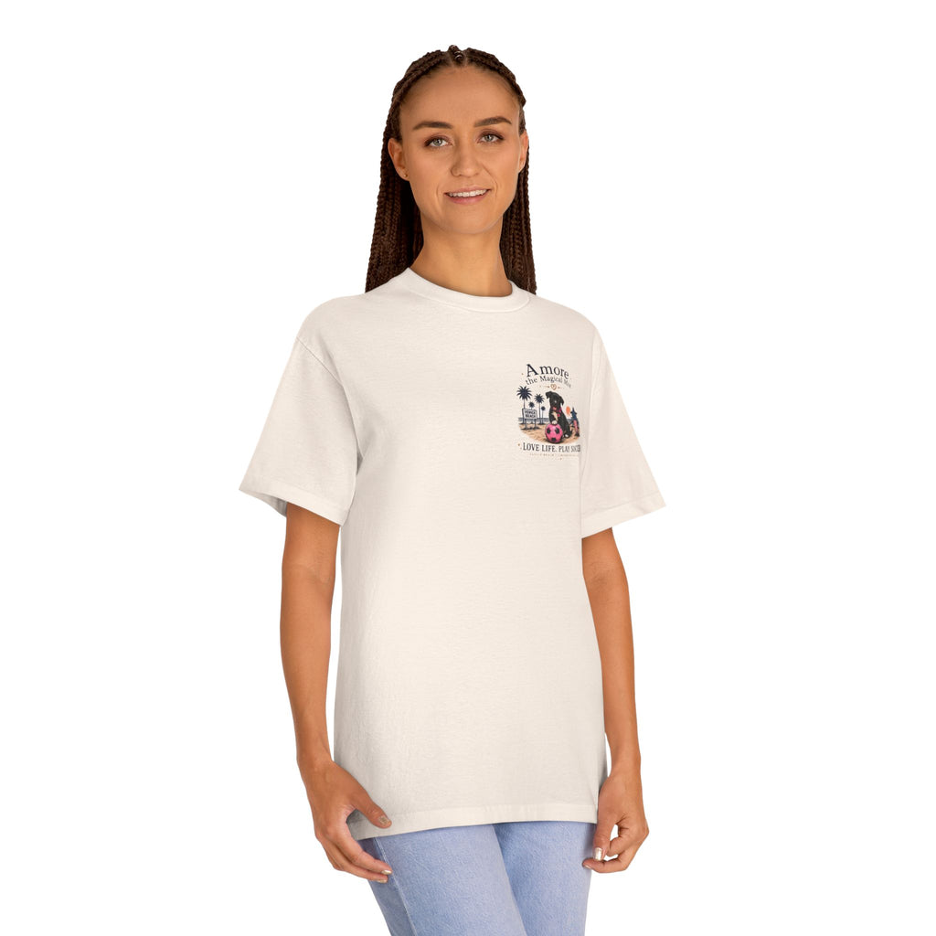 Soccer Dog Tee — "I Came for Soccer, I Left with Magic" Venice Beach T‑Shirt