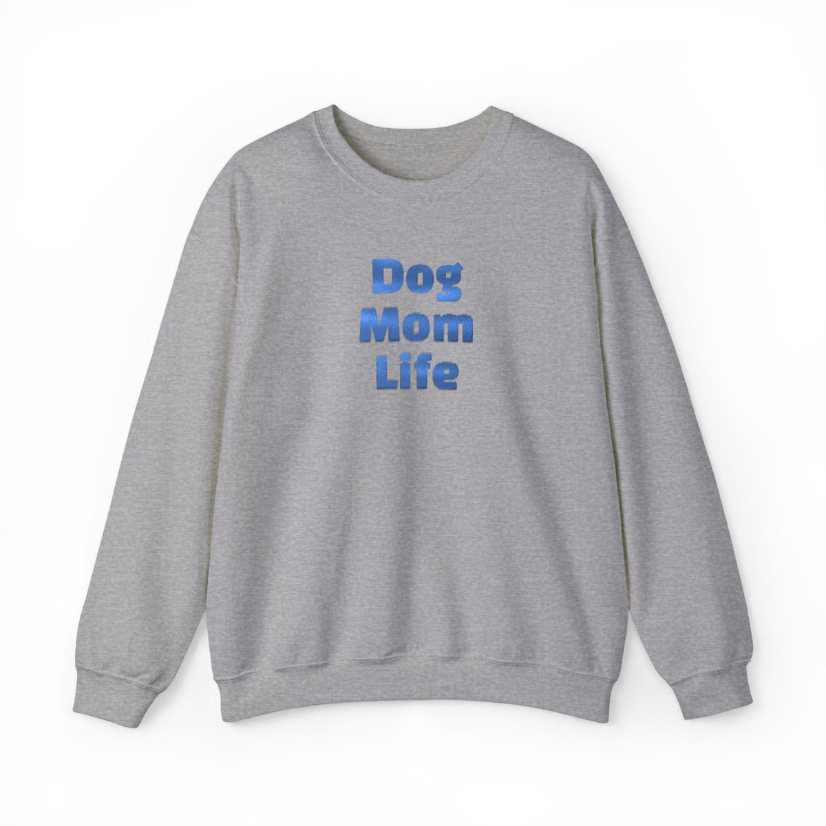 Metallic Dog Mom Life Crewneck Sweatshirt