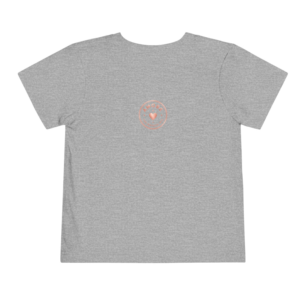 Toddler Rainbow with Heart Clouds T-Shirt