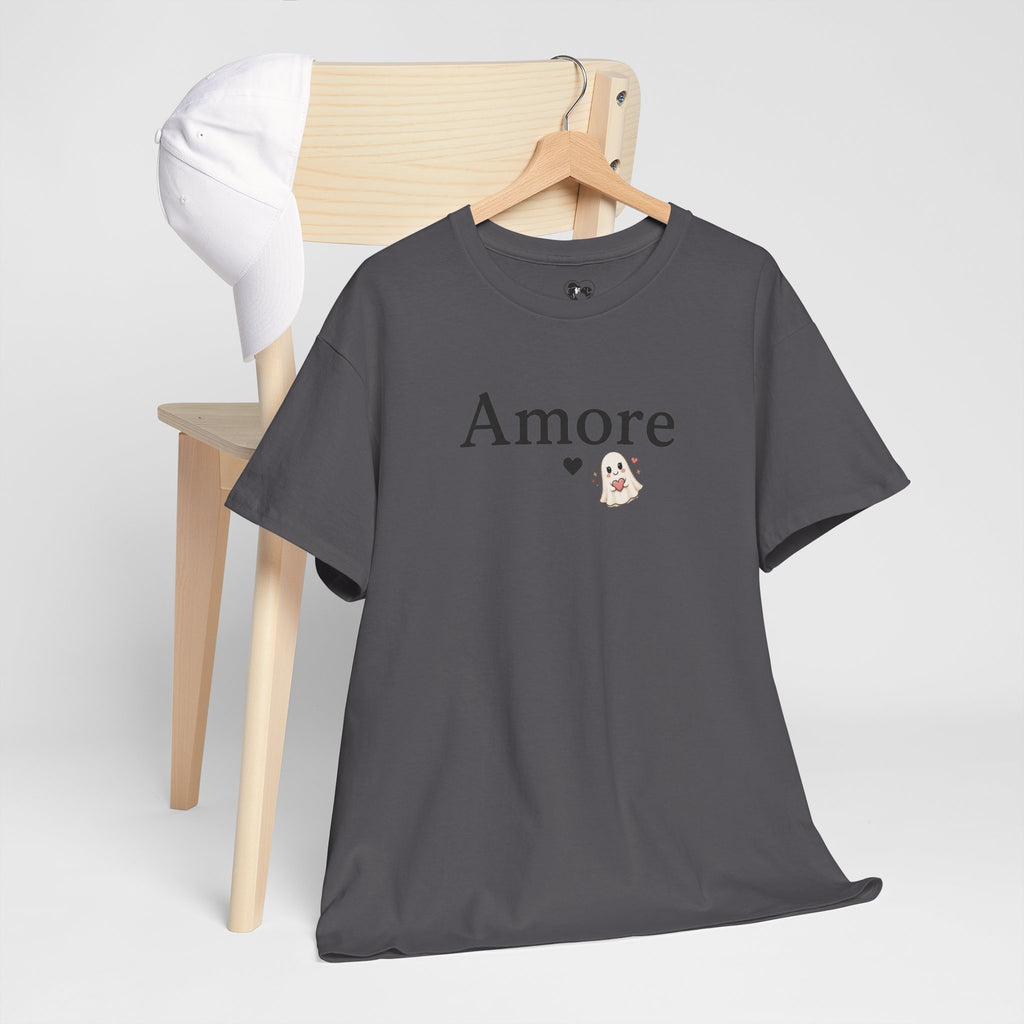 Women's Amore Halloween Icon Palm Trees & Pumpkin Spice Graphic T-Shirt