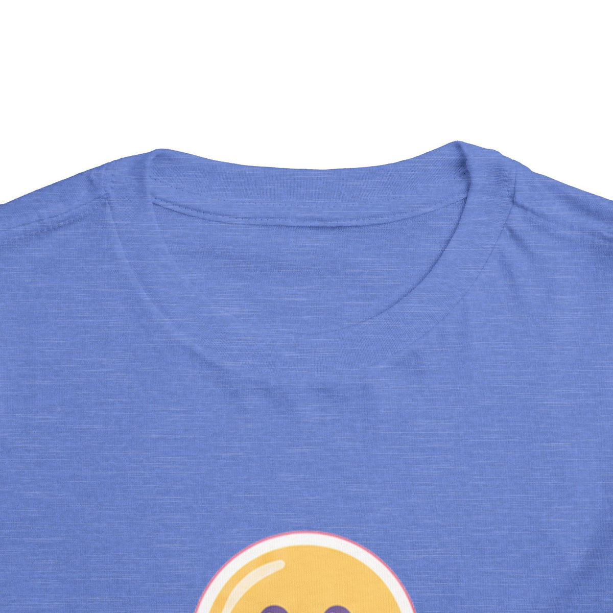 Toddler T-Shirt Smiley Face Be Happy. Be You. Backprint