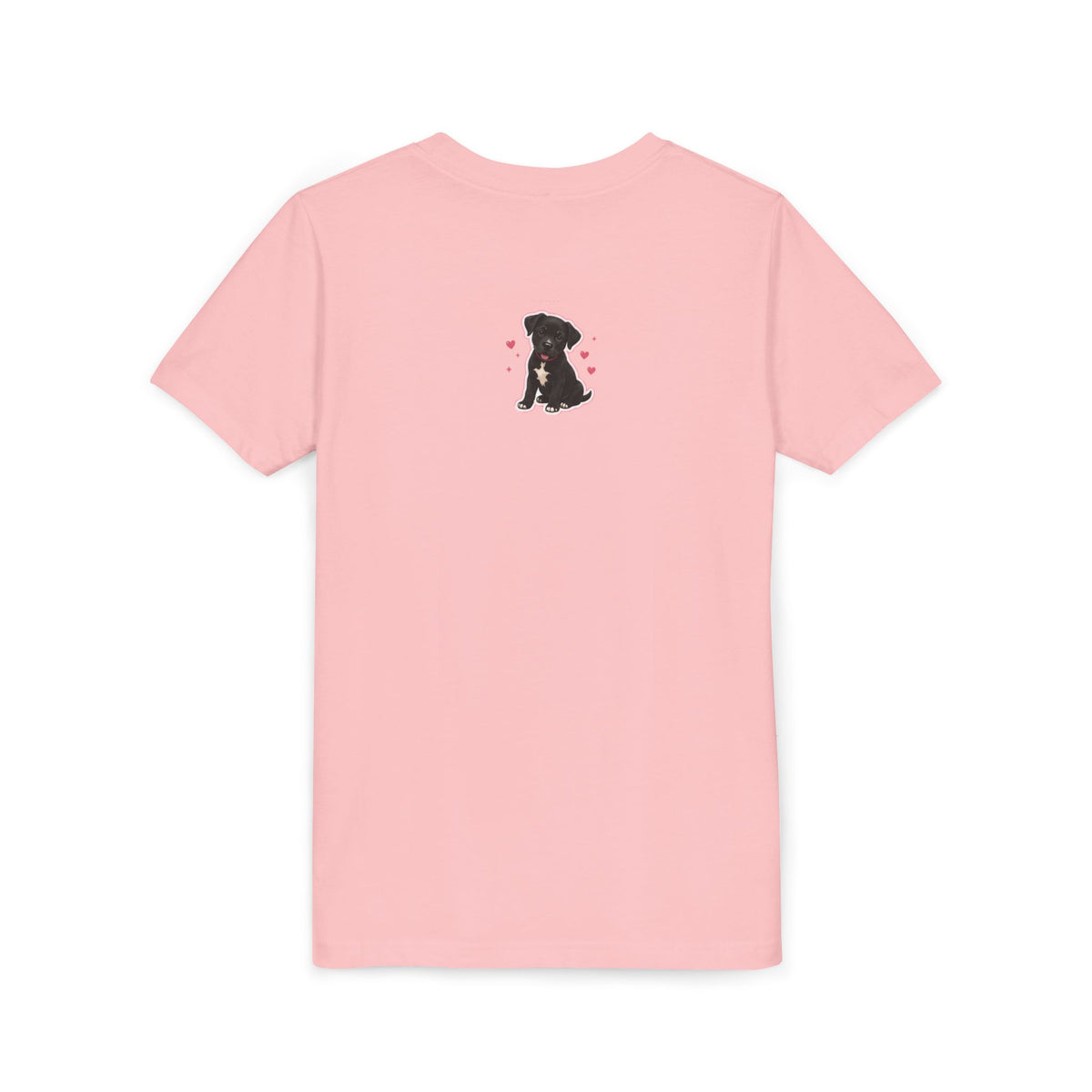 Youth Colorful "Team Amore" with Heart & Puppy Graphic T-Shirt