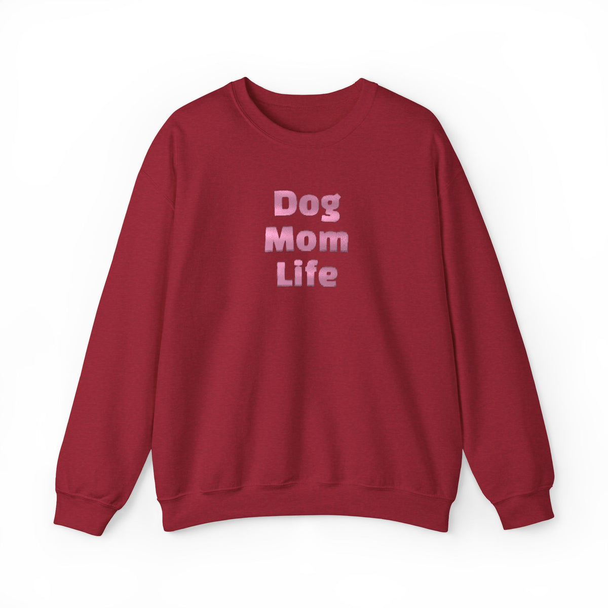 Metallic Dog Mom Life Crewneck Sweatshirt